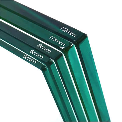 Açık Güvenlik Tempered Glass 3mm 4mm 5mm 6mm 15mm 19mm Temizlenmiş Cam Ateş Güçlendirilmiş Tempered Düz Cam Kapı / Cam Balustradlar için