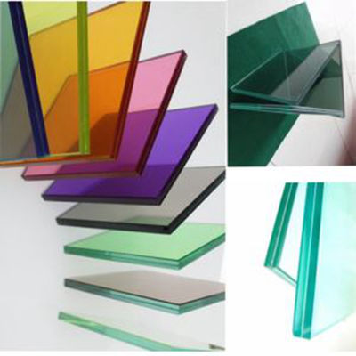 Tel örgü Laminated Glass Metal Mesh Yangına dayanıklı Tempered Glass 4mm 5mm 6mm 8mm 10mm Laminated Double Glazed Glass Ev Dekorasyonu / Perde Duvarı için
