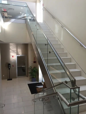 10 5+5 MM 553 Çözümlü Tempered Laminated Glass For Staircase Glass With Handrails