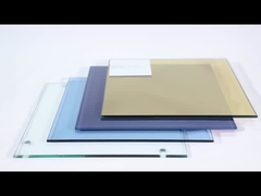 Mimarlık Dekorasyonu Renkli Şeffaf Tempered Glass Drill