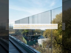 15mm Açık Dayanıklı Cam Balustrası Güverte Havuzu Çit Balkonlar Patio Parmaklıkları