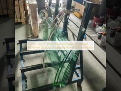 Yassı Eğri 1/2'' 12mm Açık Tempered sertleştirilmiş sertleştirilmiş cam Çitleri Balustrası Balkonlar Patio