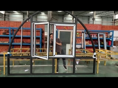 5+12A+5 MM Yalıtımlı Cam, Kemer Şeklinde Kapı ve Pencereler İçin 6063-T5 Alüminyum Profil Kullanımı